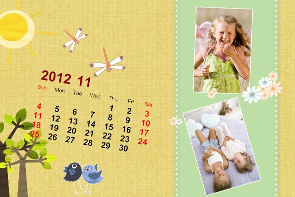 Photo Calendar photo templates Happy Calendar-1